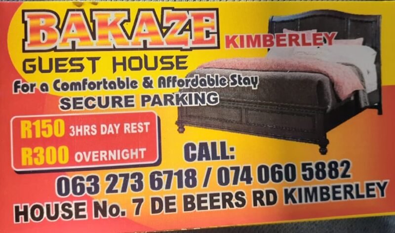 Bakaze Guest House in Kimberley