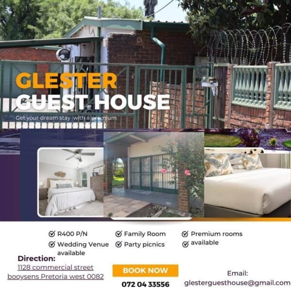 Glester Guest House in Pretoria West